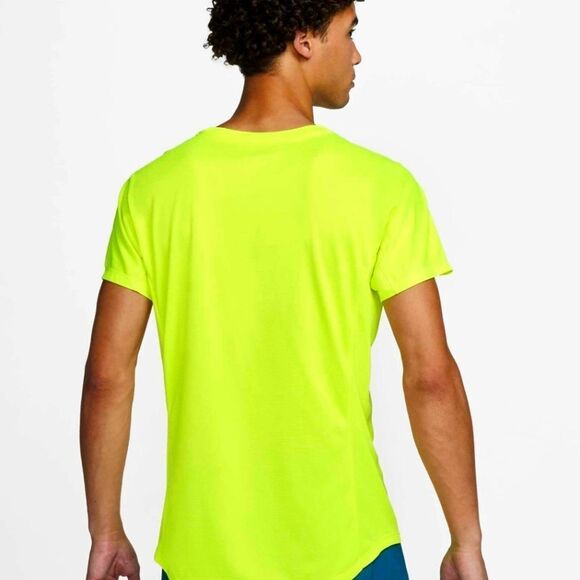 Nike Rafael Nadal Challenger Dri-Fit Crew Tennis T-Shirt Men's S Volt DV2887-702 - Picture 10 of 10